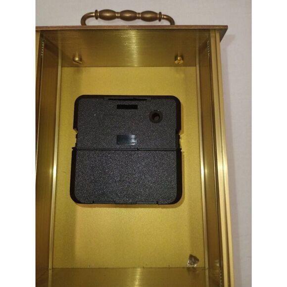 Elgin brass mantle quartz clock not working for parts only - Picture 7 of 7